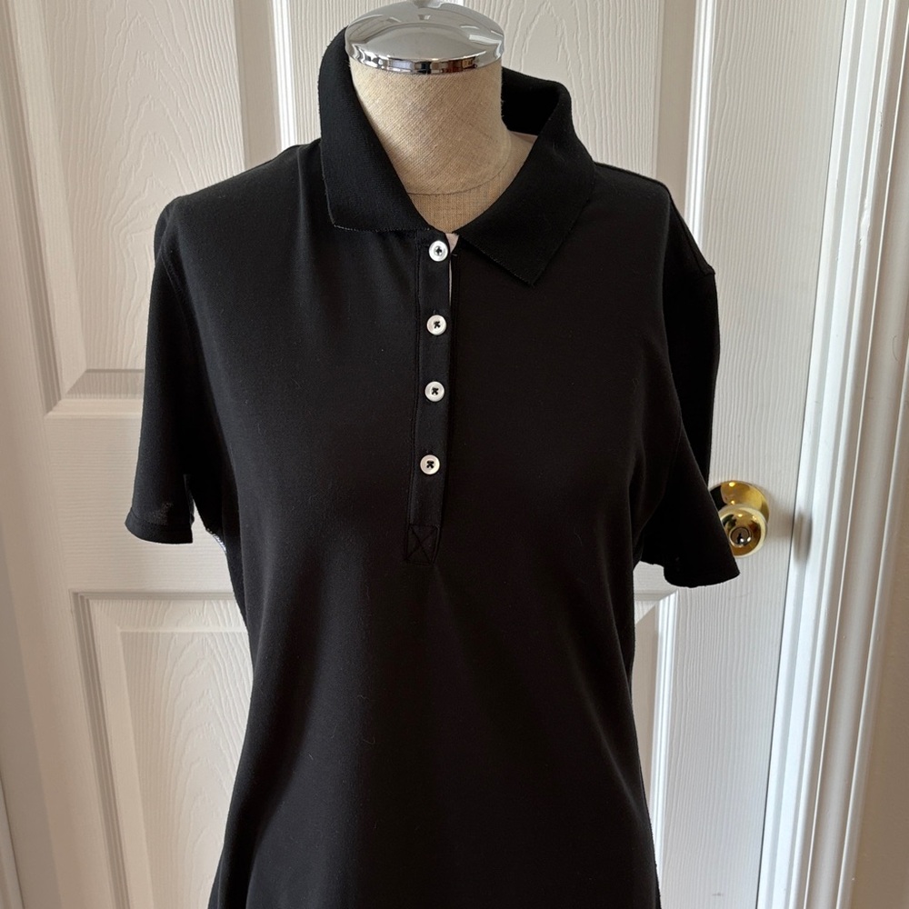 Oakley Classic Black Polo Top - Women's Short Sleeve size L